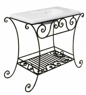 Кованая подставка для раковины Эстет Каре ФР-00001028 патина